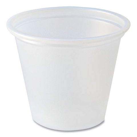 Portion Cups, 1 Oz, Plastic, Translucent, 250/sleeve, 10 Sleeves/carton