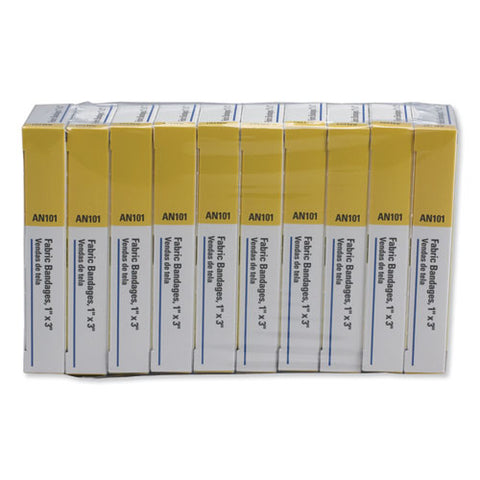 First-aid Refill Fabric Adhesive Bandages, 1 X 3, 160/pack