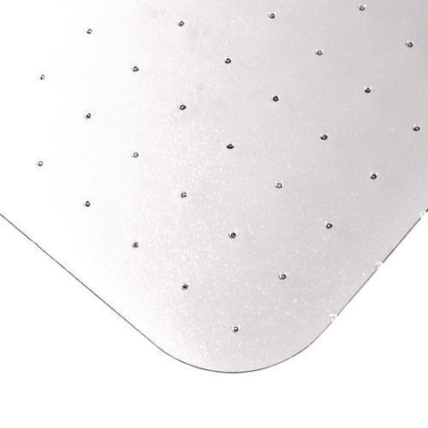 Ecotex Marlon Bioplus Polycarbonate Chair Mat For Low To Medium Pile Carpeted Floors, Rectangular, 45" X 53", Clear