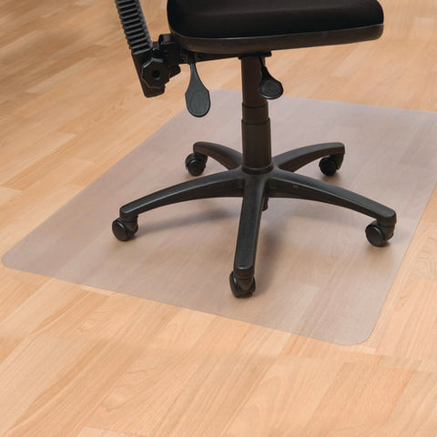 Cleartex Advantagemat Phthalate Free Pvc Chair Mat For Hard Floors, 53" W X 45" L, Clear