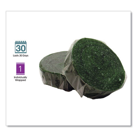 Eco-fresh Urinal Block, Non-para, Green Apple Scent, Green, 12/box, 12 Boxes/carton