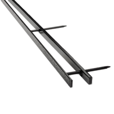 Velobind Reclosable Spines For 11 X 8.5 Documents, 4 Pins, 1.25" (200-sheet) Capacity, Black, 25/pack