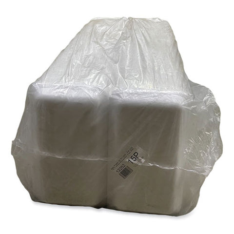 Meat Trays, #15p, 14.44 X 7.88 X 1.37, White, Foam, 200/carton