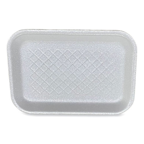 Meat Trays, #2s, 8.5 X 6 X 0.7, White, Foam, 500/carton
