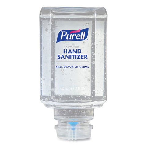 Advanced Hand Sanitizer Gel, Refill For Es Everywhere System, 450 Ml Refill, Clean Scent, 6/carton