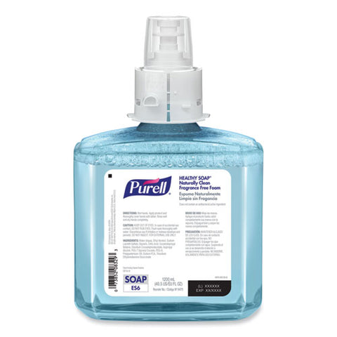 Clean Release Technology Healthy Soap Naturally Clean Foam, For Es6 Dispensers, Fragrance-free, 1,200 Ml, 2/carton
