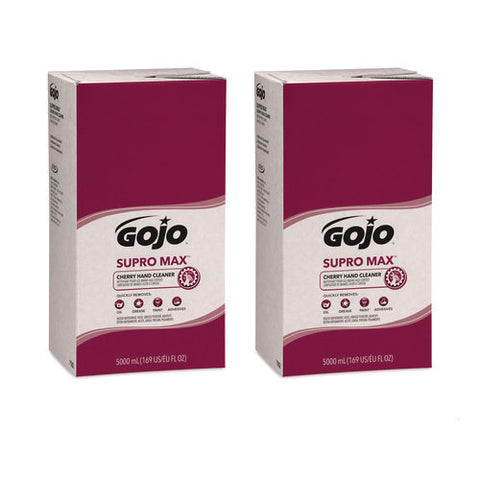 Supro Max Heavy Duty Hand Cleaner, Refill For Gojo Pro Tdx Touch-free Dispenser, Cherry Scent, 5,000 Ml, 2/carton