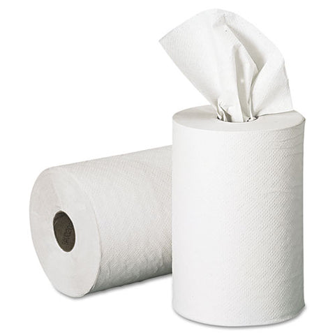 Pacific Blue Basic Recycled Paper Towel Roll, 1-ply, 7.88" X 350 Ft, White, 12 Rolls/carton