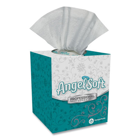 Angel Soft Ps Premium Facial Tissue In Cube Box, 2-ply, White, 96 Sheets/box, 36 Boxes/carton
