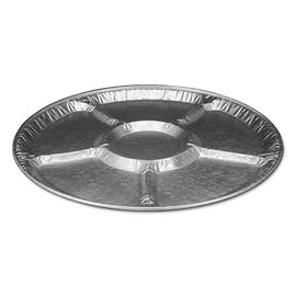 Aluminum Lazy Susan, 6 Compartments, 18" Diameter X 0.94"h, 25/carton