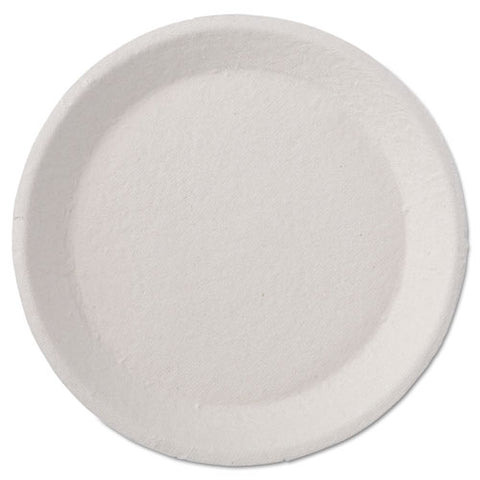 Savaday Molded Fiber Dinnerware, 5-compartment Plate, Paper, 10.5" Dia, White, 250/carton