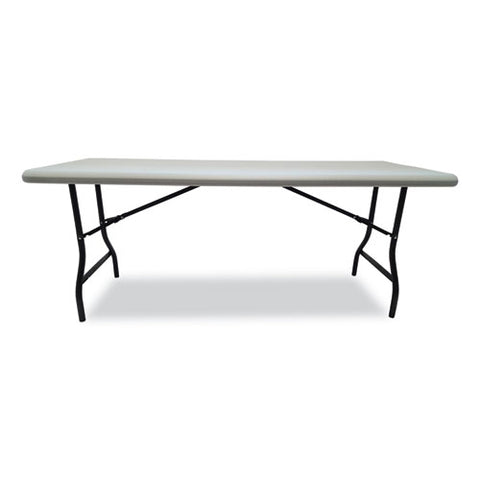 Indestructable Industrial Folding Table, Rectangular, 72" X 30" X 29", Platinum