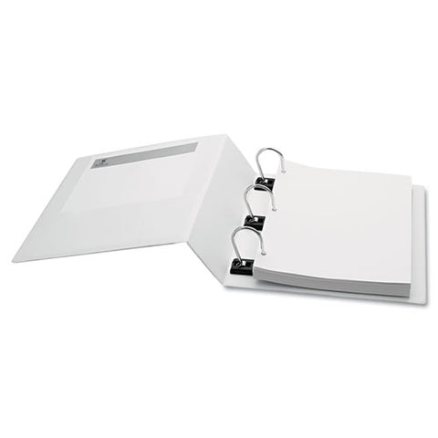 Gapless Loop Ring View Binder, 3 Rings, 5" Capacity, 11 X 8.5, White