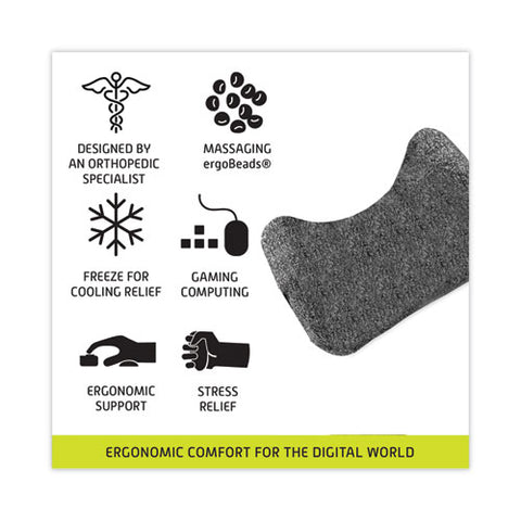 Mouse Wrist Cushion, 5.75 X 3.75, Gray