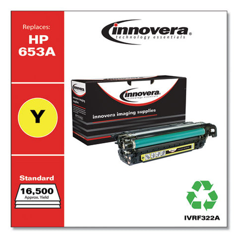 Remanufactured Yellow Toner, Replacement For 653a (cf322a), 16,500 Page-yield, Ships In 1-3 Business Days