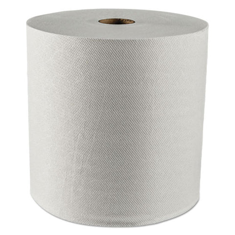 Universal Hard Roll Paper Towels With Premium Absorbency Pockets, 1-ply, 8" X 425 Ft, 1.5" Core, White, 12 Rolls/carton