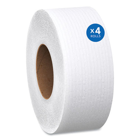 Essential Jrt Jumbo Roll Bathroom Tissue, Septic Safe, 2-ply, 3.55" X 1,000 Ft, White, 4 Rolls/carton