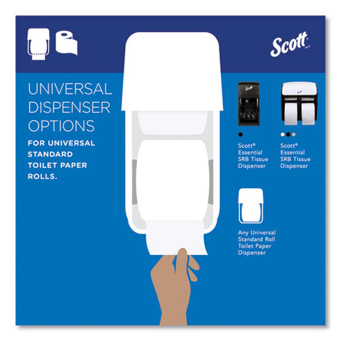 Essential Standard Roll Bathroom Tissue For Business, Septic Safe, 2-ply, White, 550 Sheets/roll, 80 Rolls/carton
