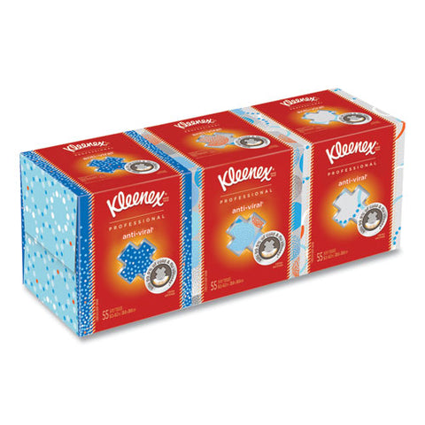 Boutique Anti-viral Facial Tissue, Pop-up Box, 3-ply, White, 60 Sheets/box, 3 Boxes/pack