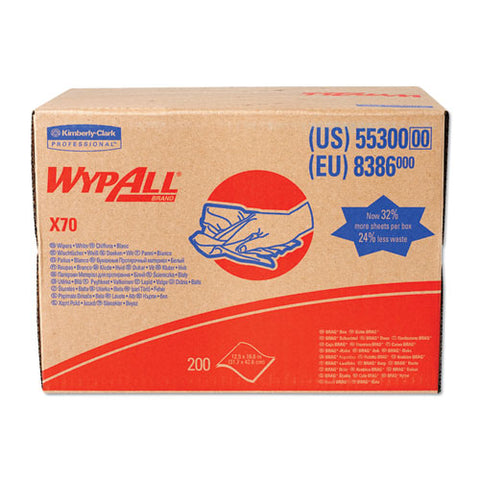 X70 Cloths, 12.5 X 16.8, White 192/carton