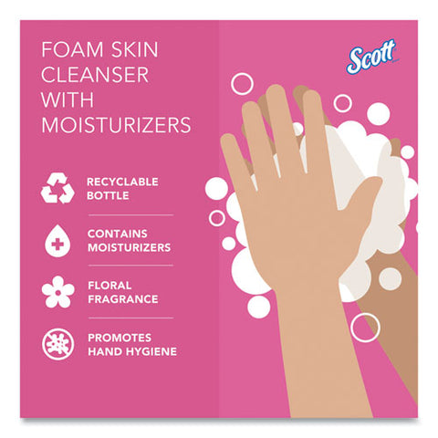 Pro Foam Skin Cleanser With Moisturizers Refill, Light Floral Scent, 1 L, 6/carton