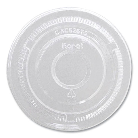 Pet Lids, No Hole Flat Lid, 12 Oz To 24 Oz Cold Cups, Plastic, Clear, 1,000/carton