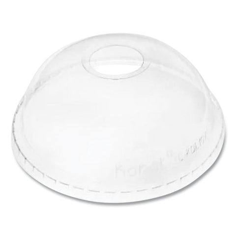 Pet Lids, Dome Lid, Fits 32 Oz Cold Cups, Plastic, Clear, 500/carton