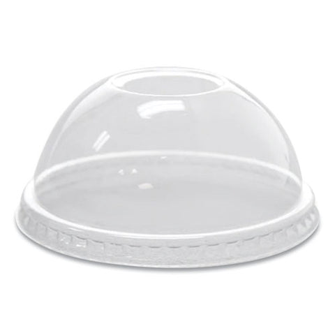 Pet Lids, Dome Lid, Fits 8 Oz To 10 Oz Cold Cups, Plastic, Clear, 1,000/carton