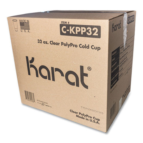 Polypro (pp) Cups, 32 Oz, Plastic, Translucent, 600/carton