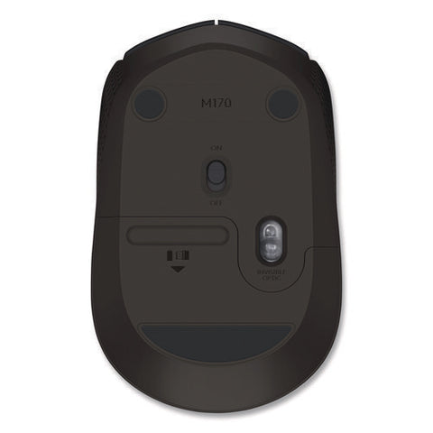 M170 Wireless Mouse, 2.4 Ghz Frequency/33 Ft Wireless Range, Left/right Hand Use, Black