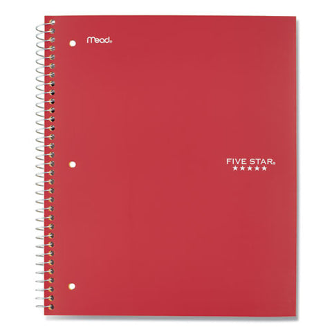 Wirebound Notebook With Eight Pockets, 5-subject, Wide/legal Rule, Randomly Assorted Cover Color, (200) 10.5 X 8 Sheets