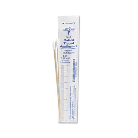 Cotton-tipped Applicators, 6", 100 Applicators/box