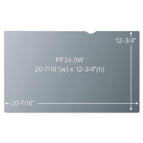 Frameless Blackout Privacy Filter For 24" Widescreen Flat Panel Monitor, 16:10 Aspect Ratio