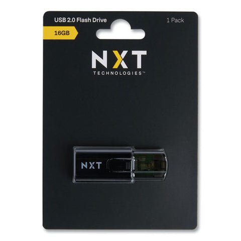 Usb 2.0 Type-a Flash Drive, 16 Gb, Black