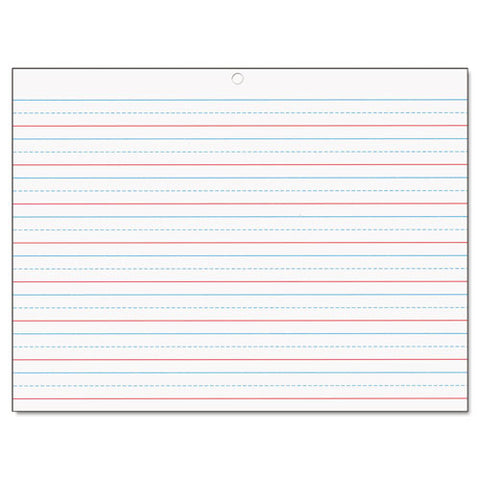 Multi-sensory Handwriting Tablet, 5/8" Long Rule, 8 X 10.5, 40/pad