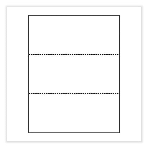 Perforated And Punched Paper, 20 Lb Bond Weight, 8.5 X 11, White, 500/ream, 5 Reams/carton