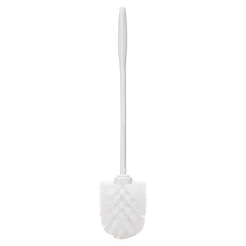 Commercial-grade Toilet Bowl Brush, 10" Handle, White