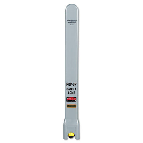 Multilingual Pop-up Safety Cone, 3-sided, Fabric, 21 X 21 X 20, Yellow