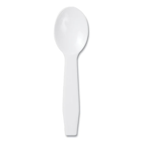 Polystyrene Taster Spoons, Plastic, 3", White, 3,000/carton