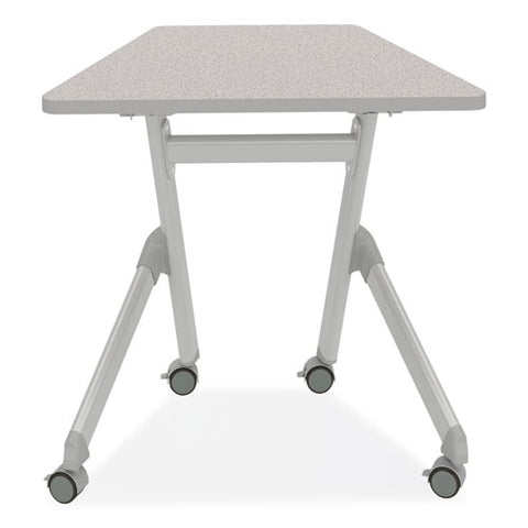 Learn Nesting Trapezoid Desk, 32.83" X 22.25" To 29.5", Gray