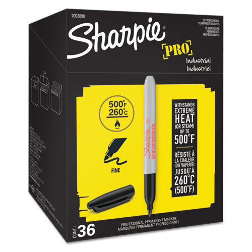 Industrial Permanent Marker Value-pack, Fine Bullet Tip, Black