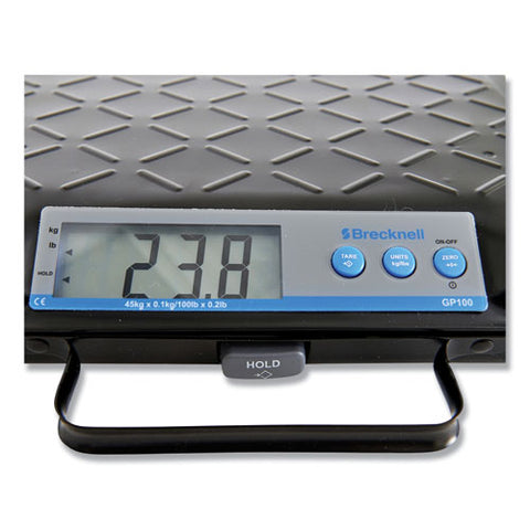 Portable Electronic Utility Bench Scale, 100 Lb Capacity, 12.5 X 10.95 X 2.2 Platform