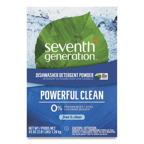 Automatic Dishwasher Powder, Free And Clear, 45 Oz Box