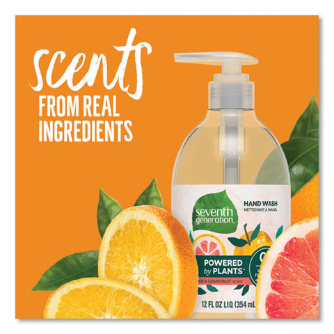 Natural Hand Wash, Mandarin Orange And Grapefruit Scent, 12 Oz, 8/carton