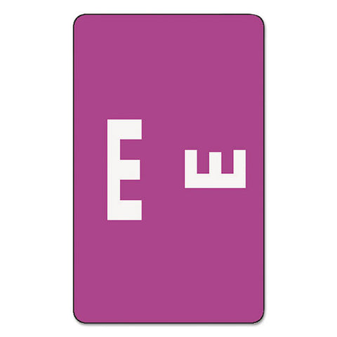 Alphaz Color-coded Second Letter Alphabetical Labels, E, 1 X 1.63, Purple, 10/sheet, 10 Sheets/pack