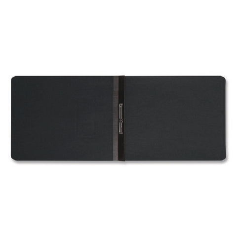 Prong Fastener Premium Pressboard Report Cover, Two-piece Prong Fastener, 2" Capacity, 8.5 X 11, Black/black