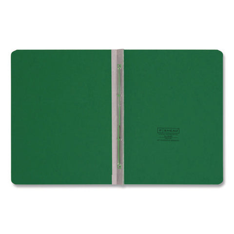 Prong Fastener Pressboard Report Cover, Two-piece Prong Fastener, 3" Capacity, 8.5 X 11, Green/green