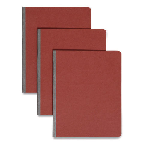 Prong Fastener Pressboard Report Cover, Two-piece Prong Fastener, 3" Capacity, 8.5 X 11, Red/red