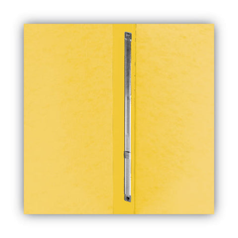 Prong Fastener Premium Pressboard Report Cover, Two-piece Prong Fastener, 3" Capacity, 8.5 X 11, Yellow/yellow