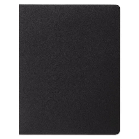 Opaque Plastic Presentation Covers For Binding Systems, Black, 11.25 X 8.75, Unpunched, 25/pack